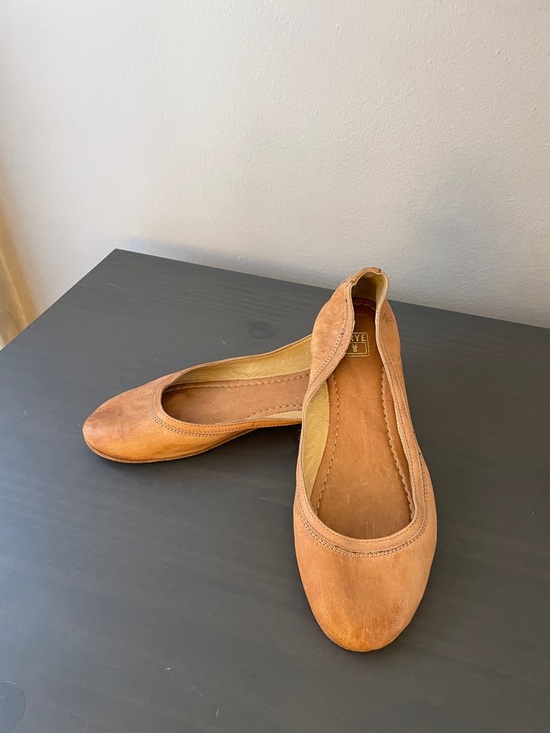 Frye Shoes - Frye Tan Leather Ballet Flats - Women's Slip-On Loafers
